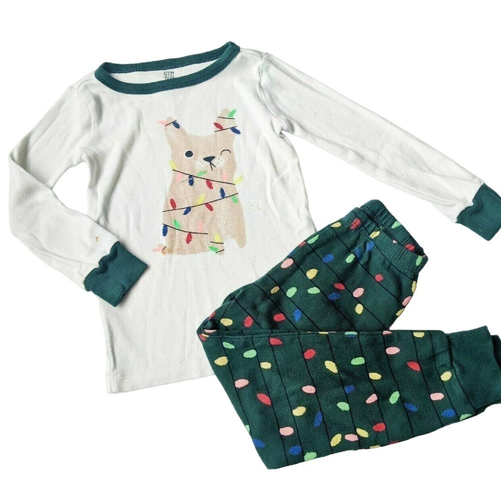 Gymboree 4 Holiday Pajamas  Dog Christmas